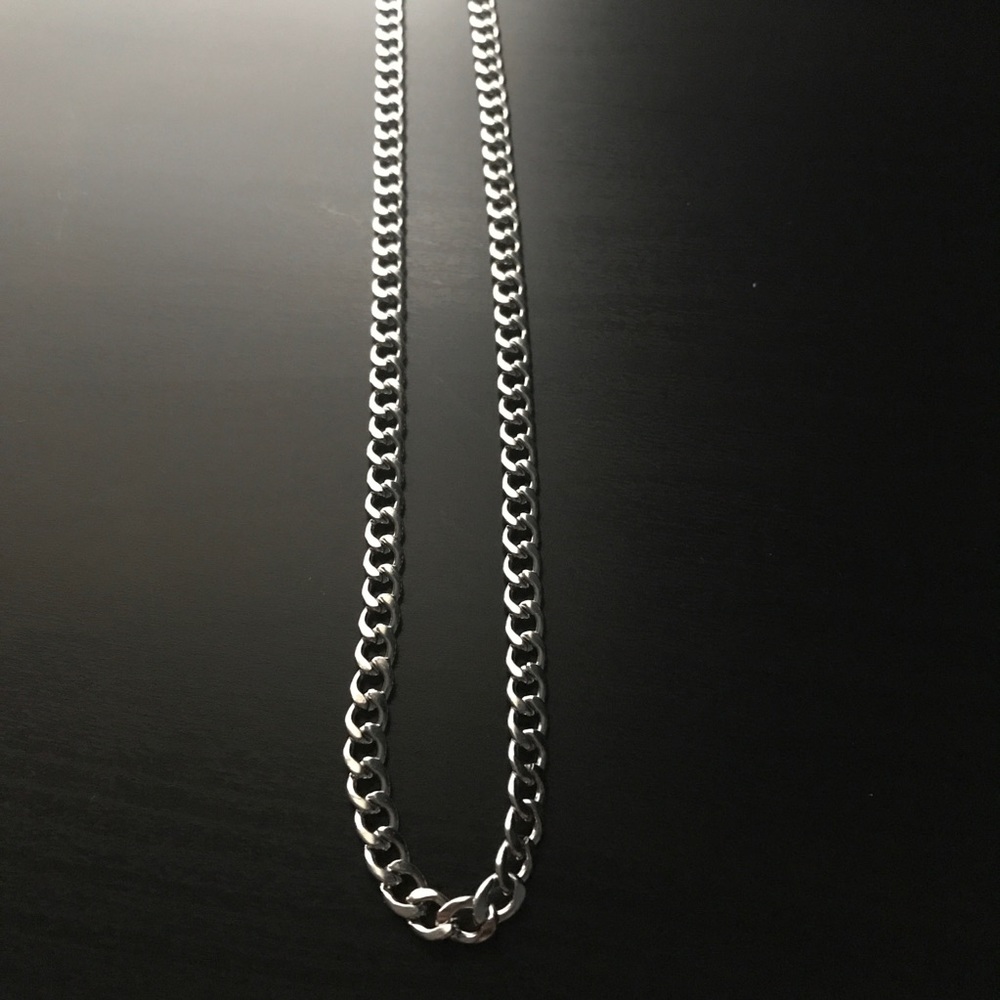 Silver Curb Chain